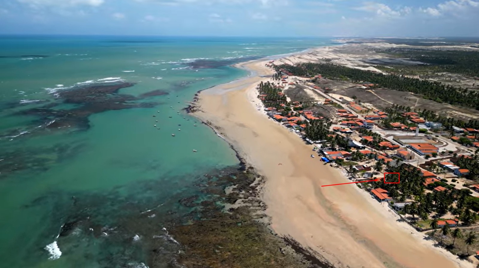 Praia e vista